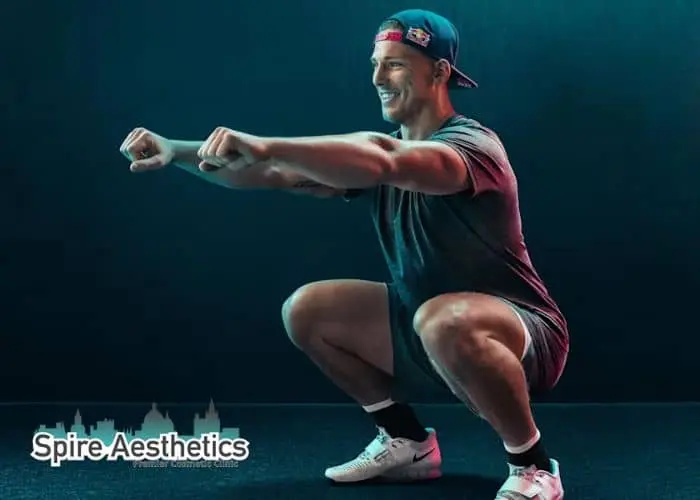 Image of man build leg muscle Richmond upon Thames through exercise