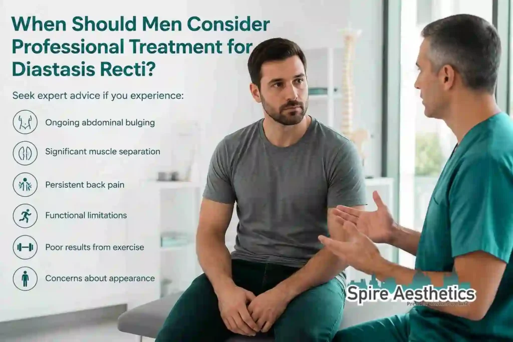 When Should Men Consider Professional Treatment for Diastasis Recti Richmond upon Thames?